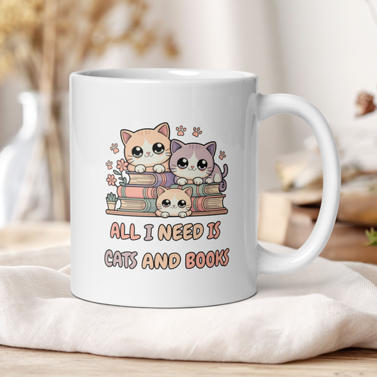 All i need is books and cats kawaii