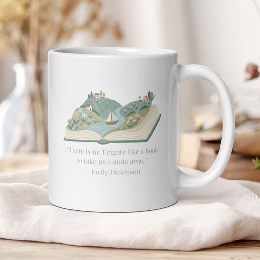 There Is No Frigate Like a Book Coffee Cup