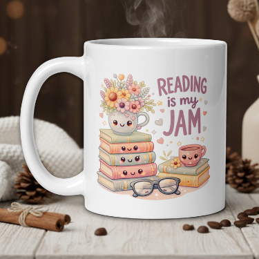 Reading is my Jam kawaii style