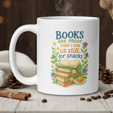 Books are proof that I can sit still, for snacks