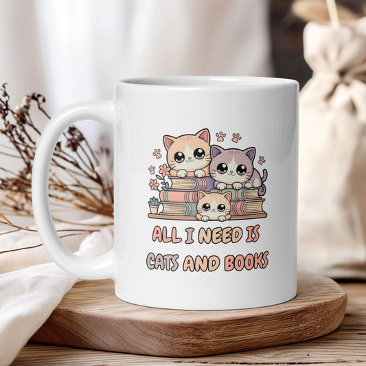 All i need is books and cats kawaii