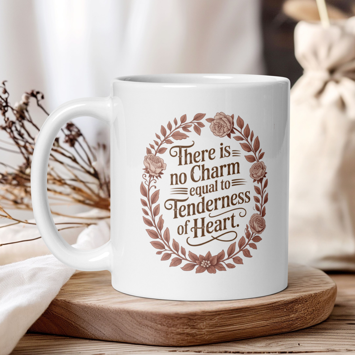 Floral "There is no charm equal..." - Jane Austen