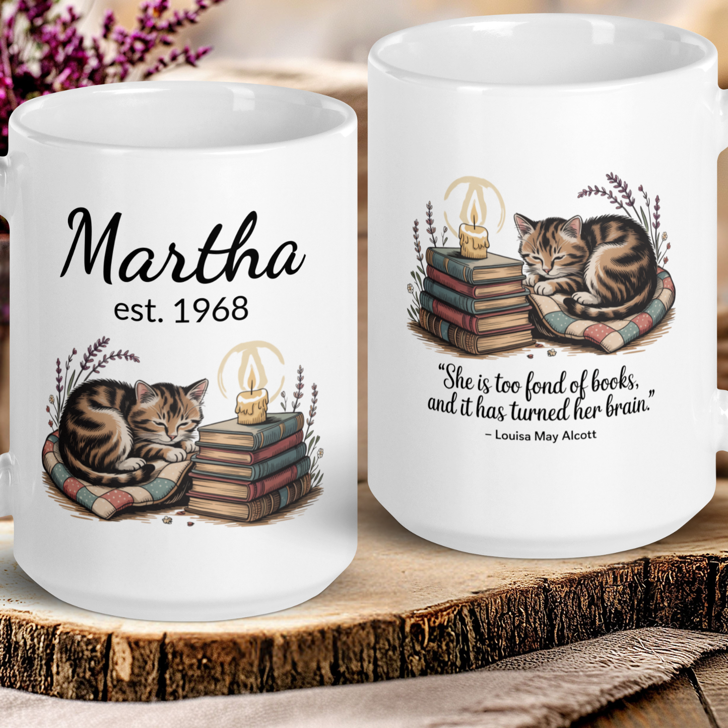 Personalized Louisa May Alcott Quote Mug