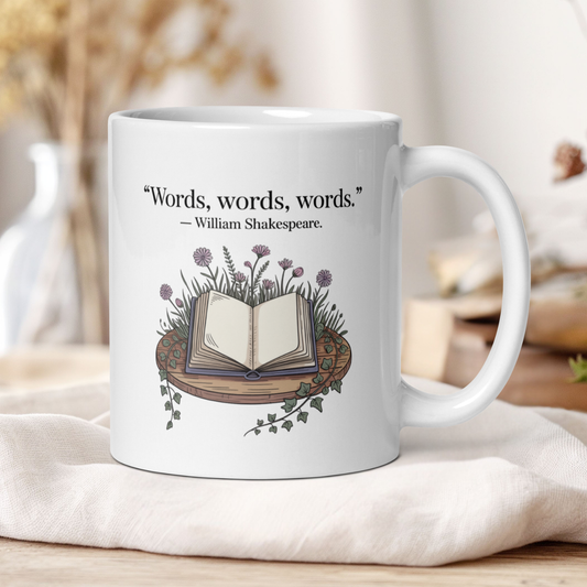 Floral "Words, words, words" - Shakespeare