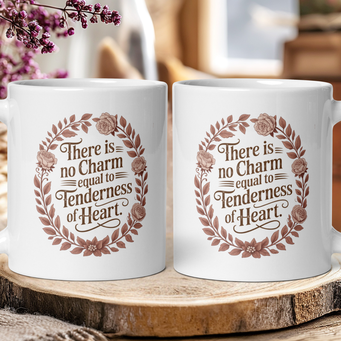 Floral "There is no charm equal..." - Jane Austen