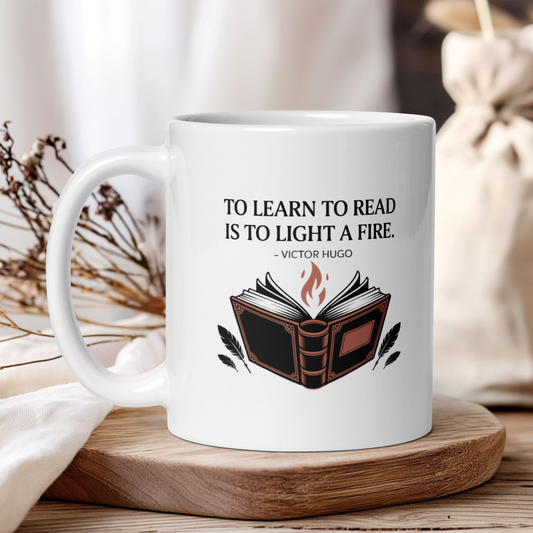 "The learn to read, is to light a fire" - Victor Hugo