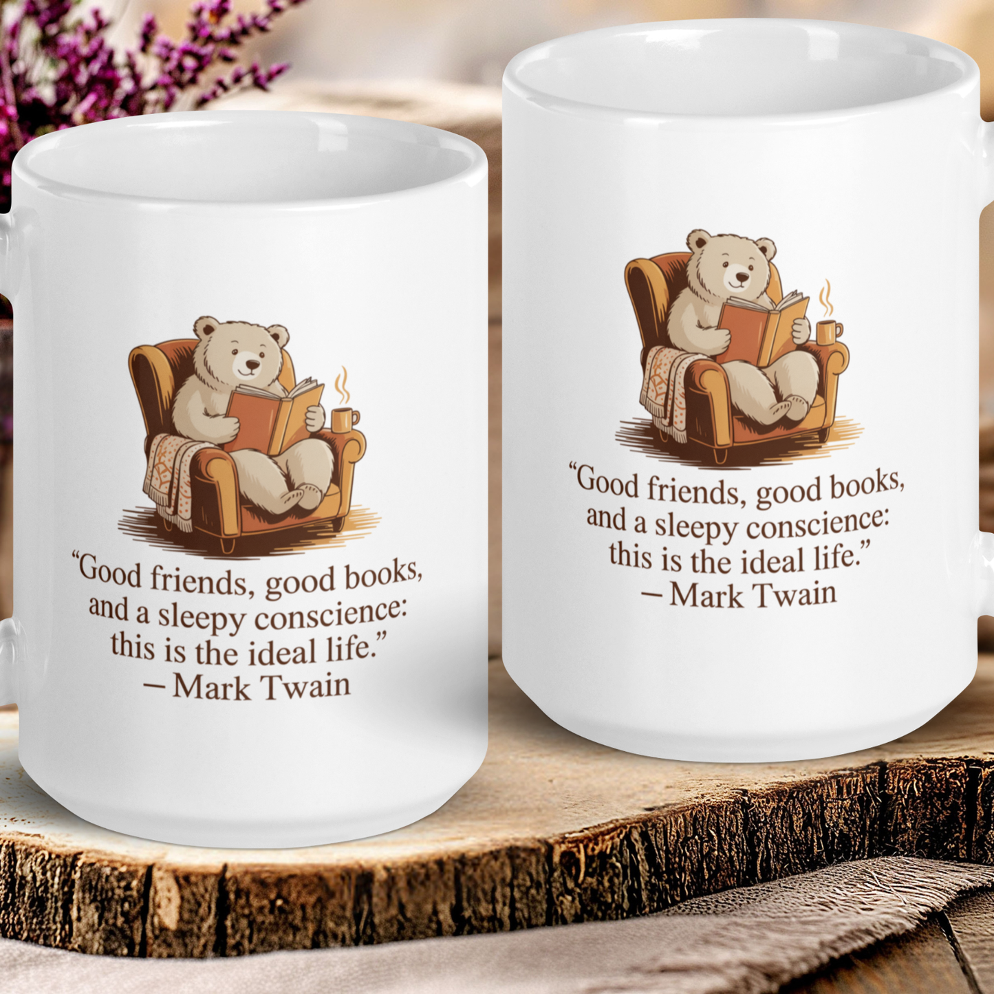 Good friends, good books - Mark Twain