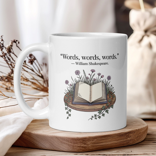 Floral "Words, words, words" - Shakespeare