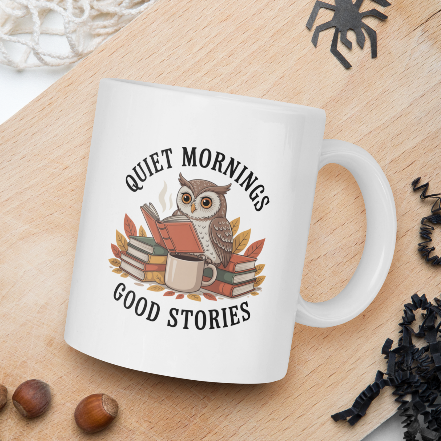 Quiet mornings, good stories mug