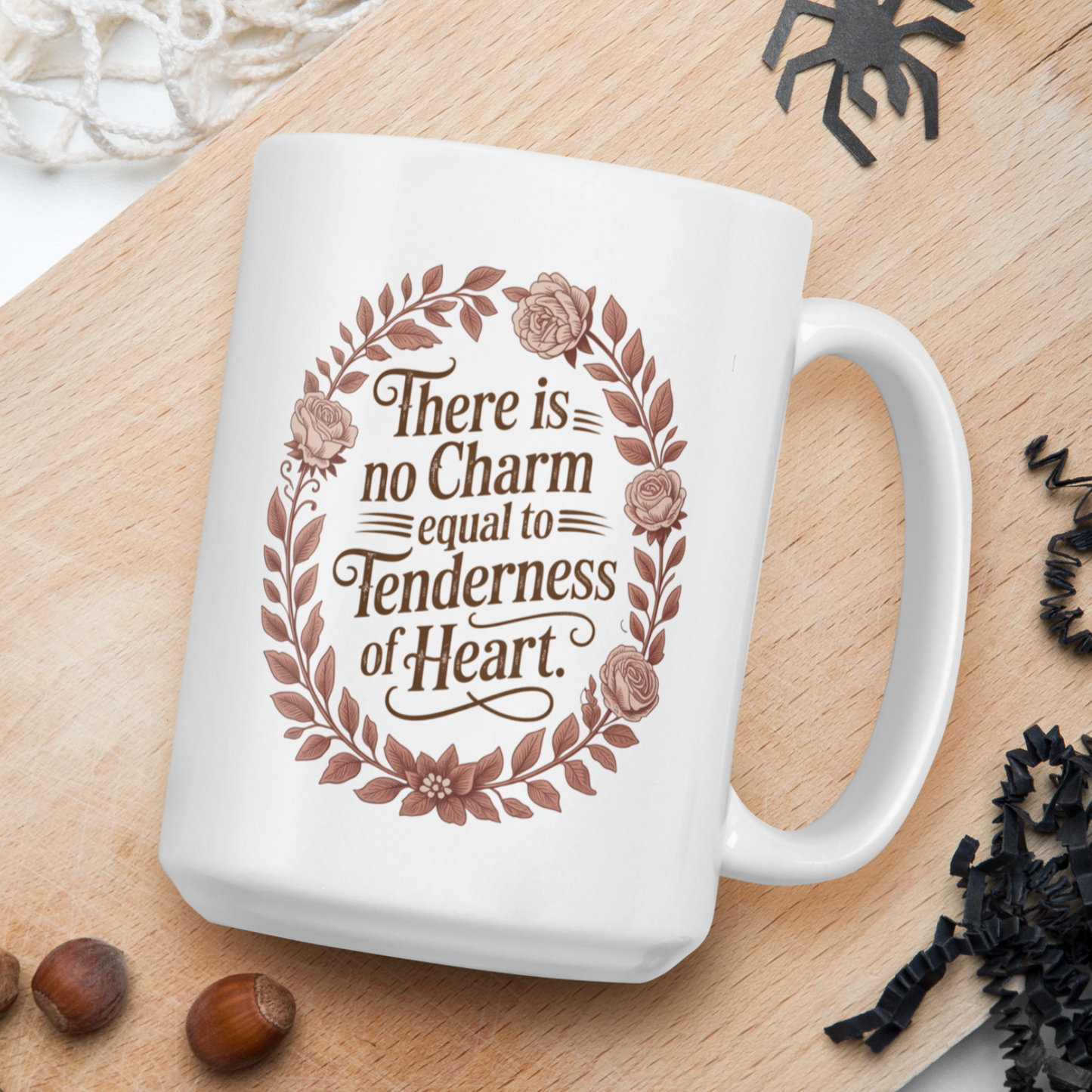 Floral "There is no charm equal..." - Jane Austen