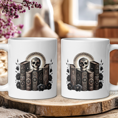 Dark Academia Skull mug